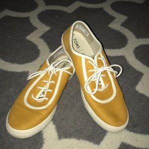 TOMS Yellow Tennis Shoes